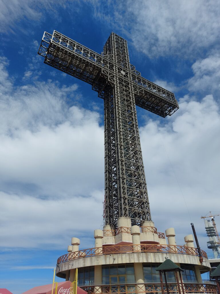 Millennium Cross, Skopje at the the top of Vodno Mountain