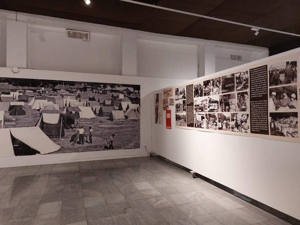 Skopje earthquake 1963 exhibit in Museum of the City of Skopje