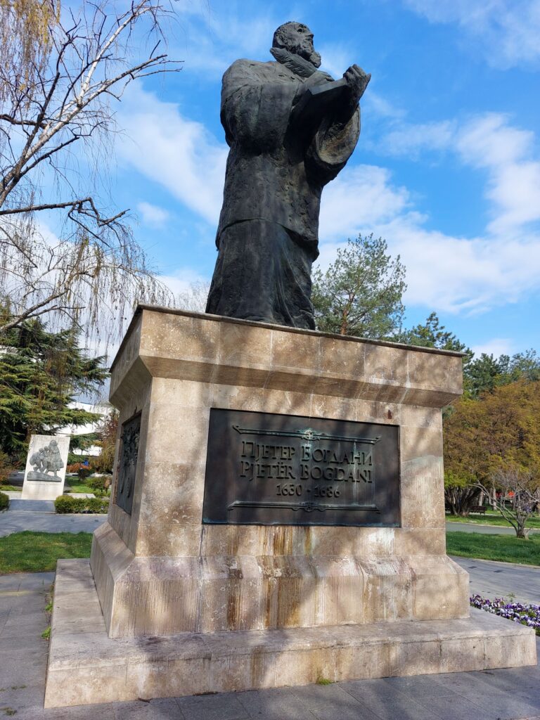 Statue in Woman Warrior Park, Skopje