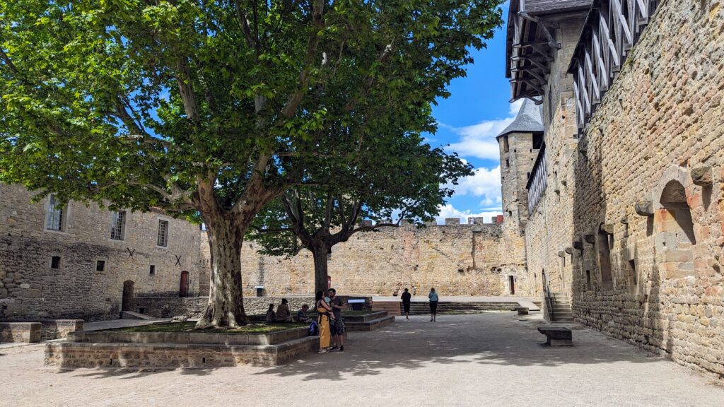 Carcassonne inside Chateaux Compte