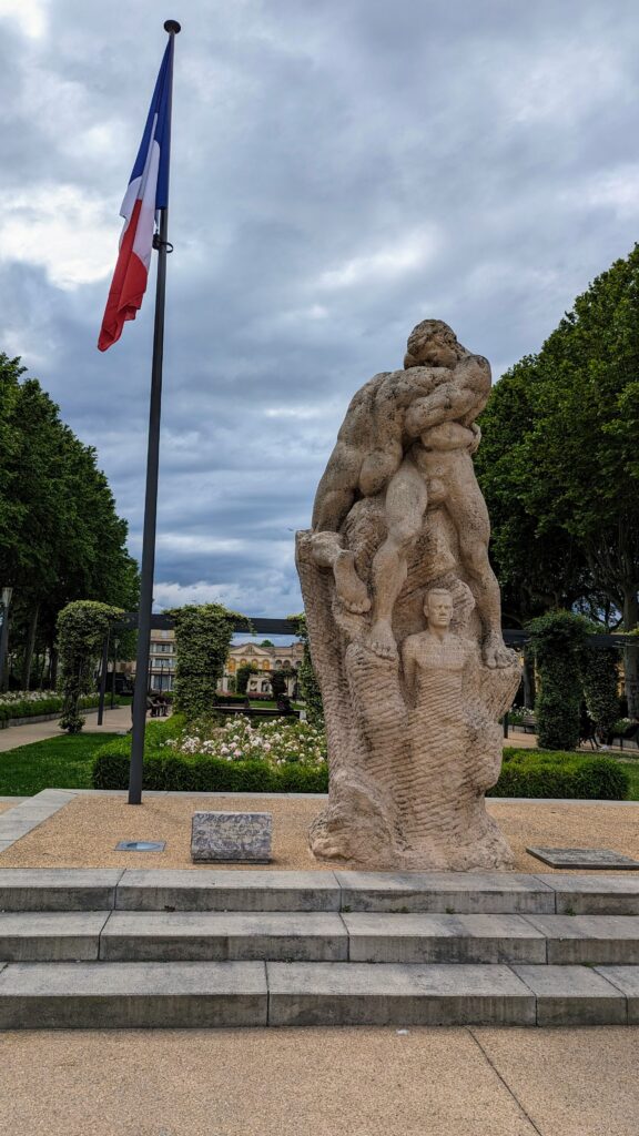Square Gambetta Resistance Statue Carcassonne