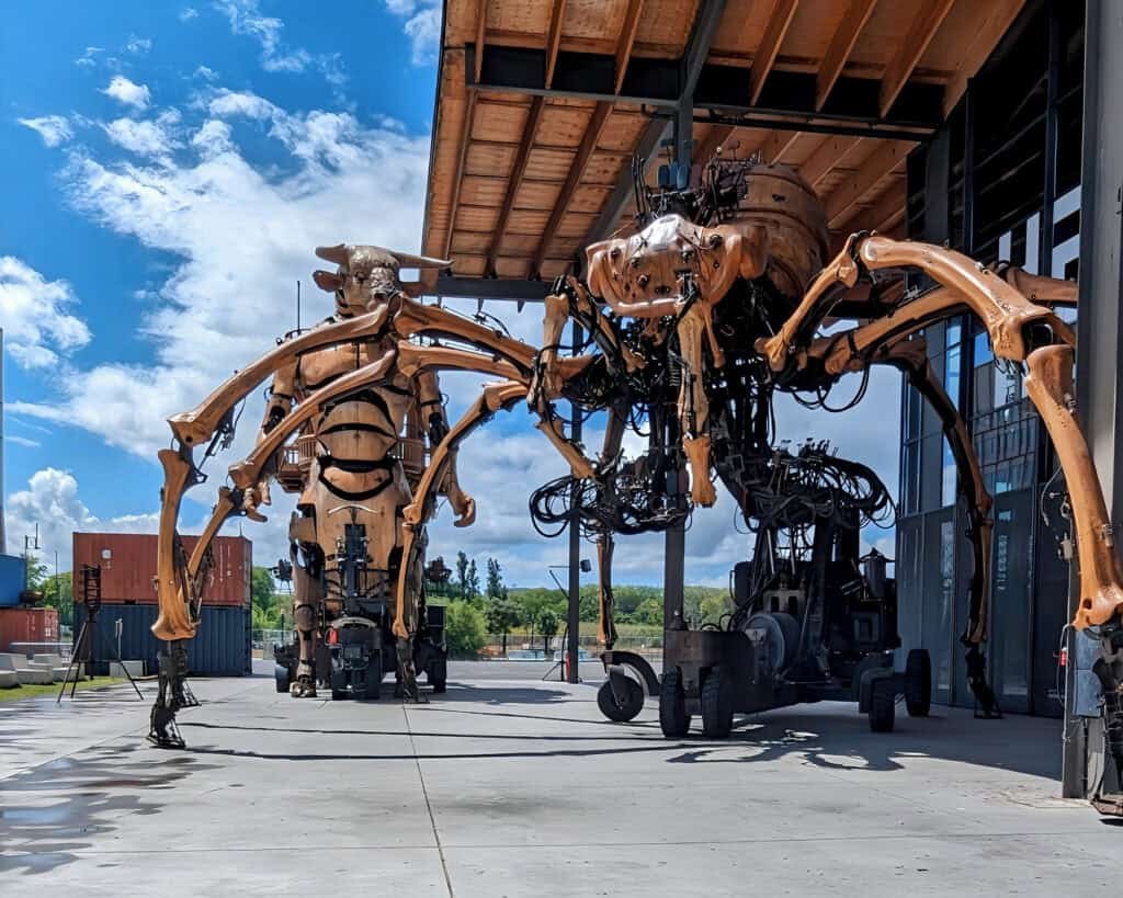 Ariane the spider at the Toulouse machines steampunk museum - Halle de la Machine